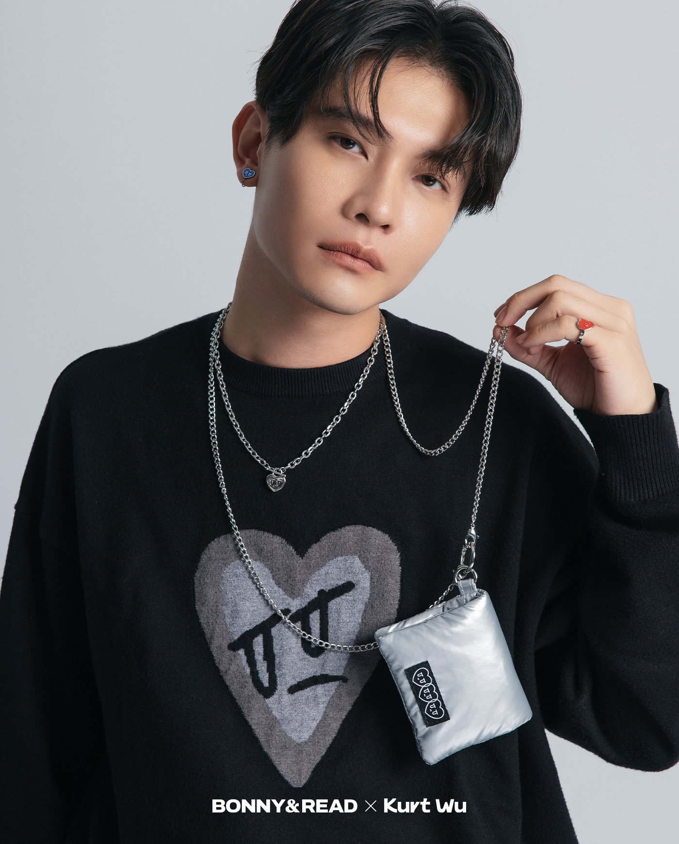 飾品,kurt聯名,kurt wu,愛心,零錢包