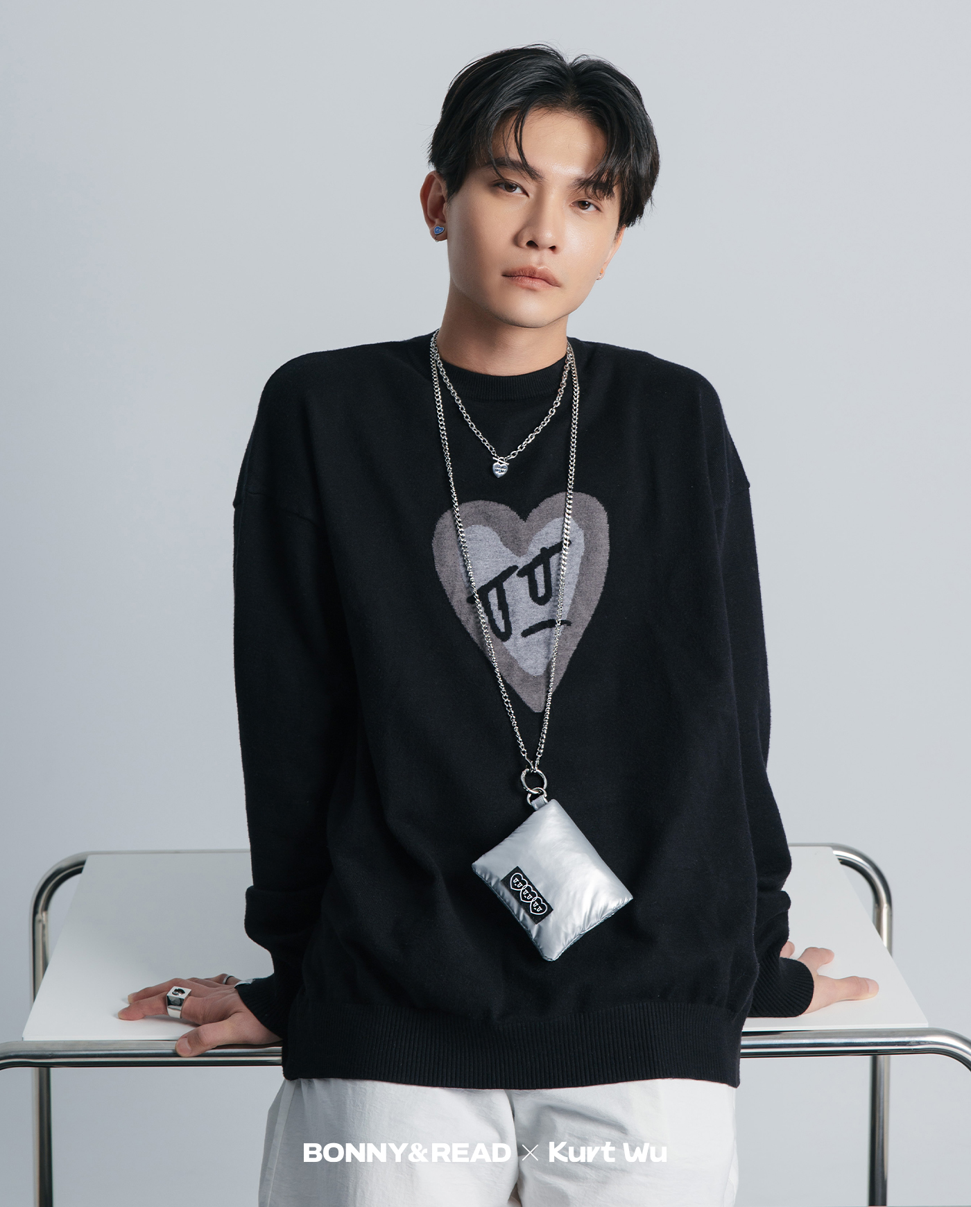 飾品,kurt聯名,kurt wu,愛心,零錢包