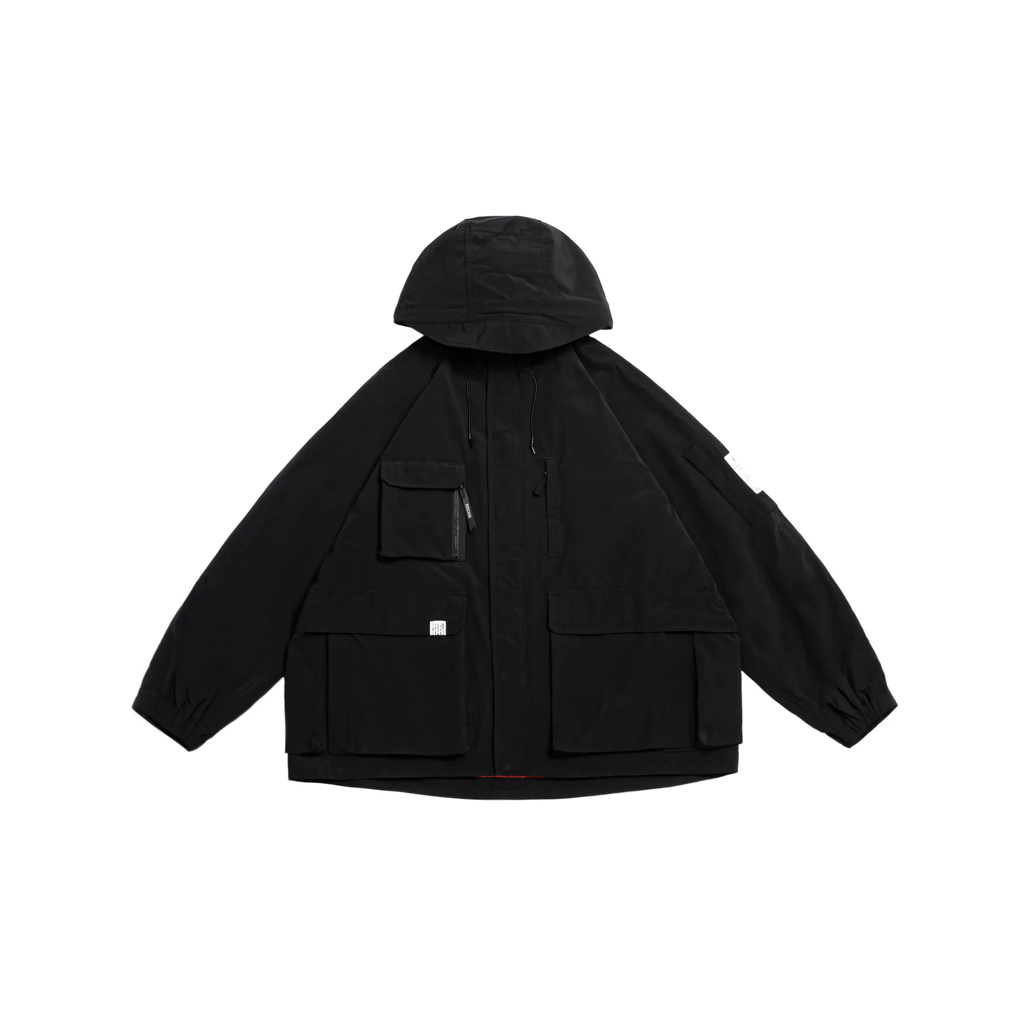 PERSEVERE WATER-REPELLENT MULTI-POCKET UTILITY JACKET - BLACK