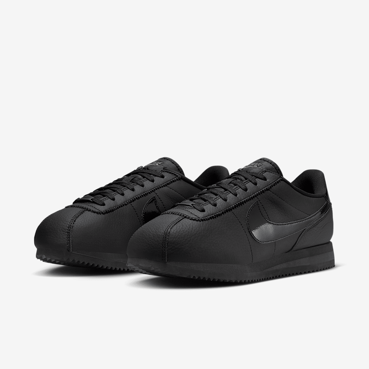Nike Cortez 23 PRM 日本新款 全黑化 皮革 漆皮 阿甘 阿甘鞋 FB6877-002