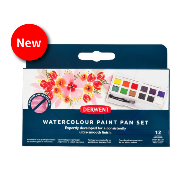 DERWENT 德爾文 水彩色塊旅行盒12色DW2306323