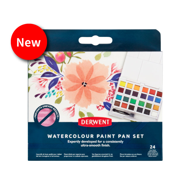 DERWENT德爾文 水彩色塊旅行盒24色DW2306324