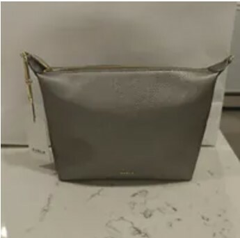 [S] FURLA WE00608-BX3174-DKG00 TEIA XL MINI BAG VITELLO KERIA METAL,DARK GREY, 8050597477848 (SF284)