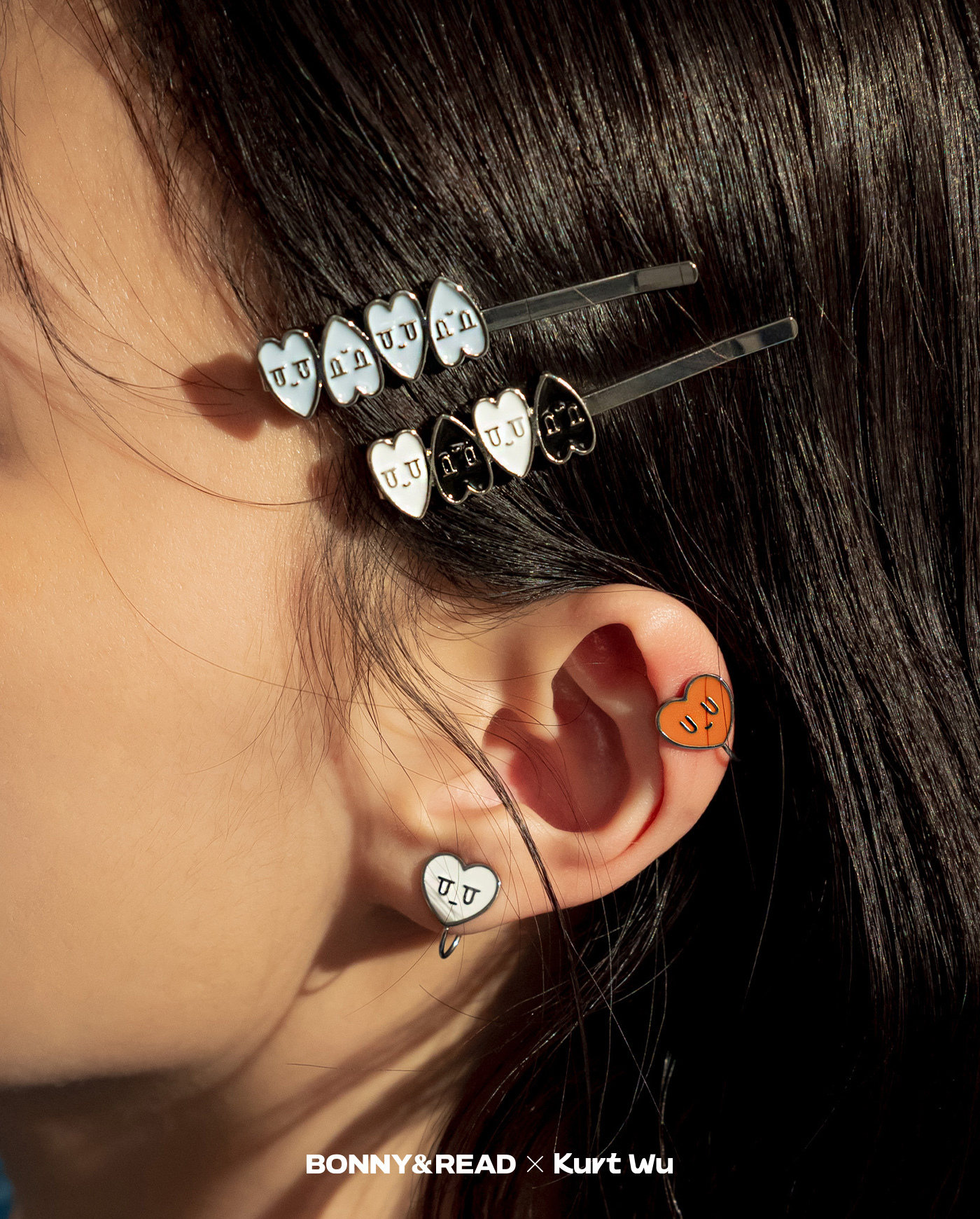 飾品,kurt聯名,kurt wu,愛心,髮夾,,hairclip