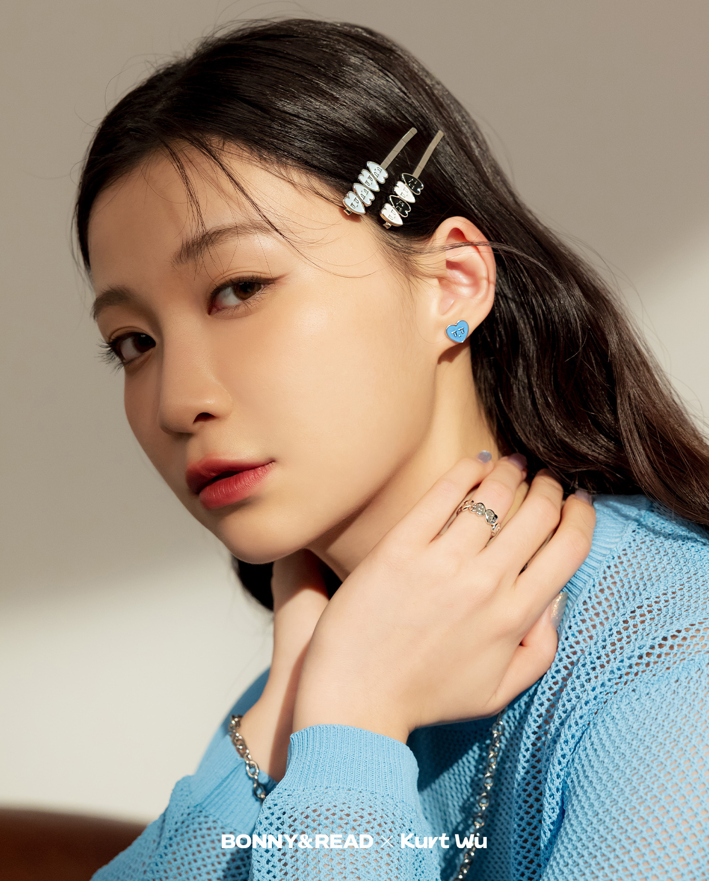 飾品,kurt聯名,kurt wu,愛心,髮夾,,hairclip