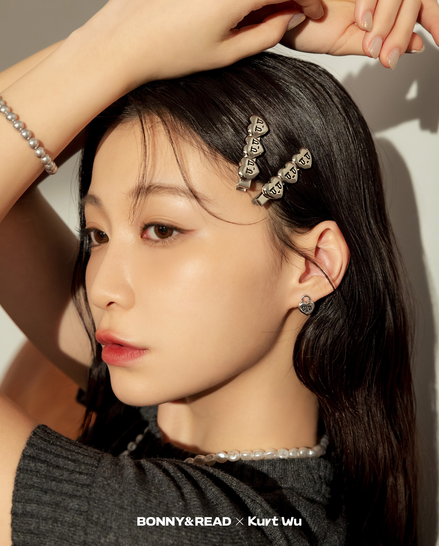 飾品,kurt聯名,kurt wu,愛心,髮夾,髮夾組,hairclips