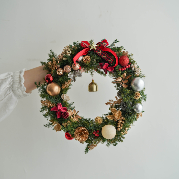 【 永生 】雪松聖誕花圈 – 02