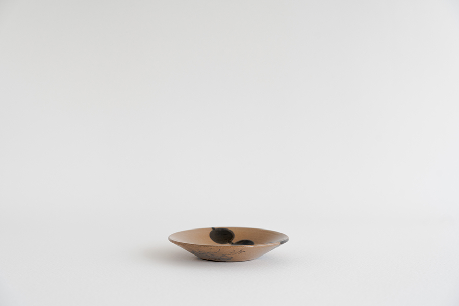 村上雄一-糰子皿 褐