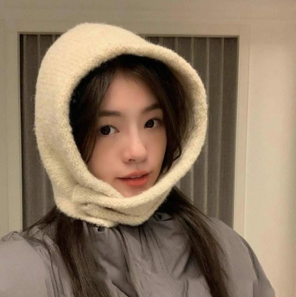 BN3234 羊毛鈕扣款巴拉克拉法帽