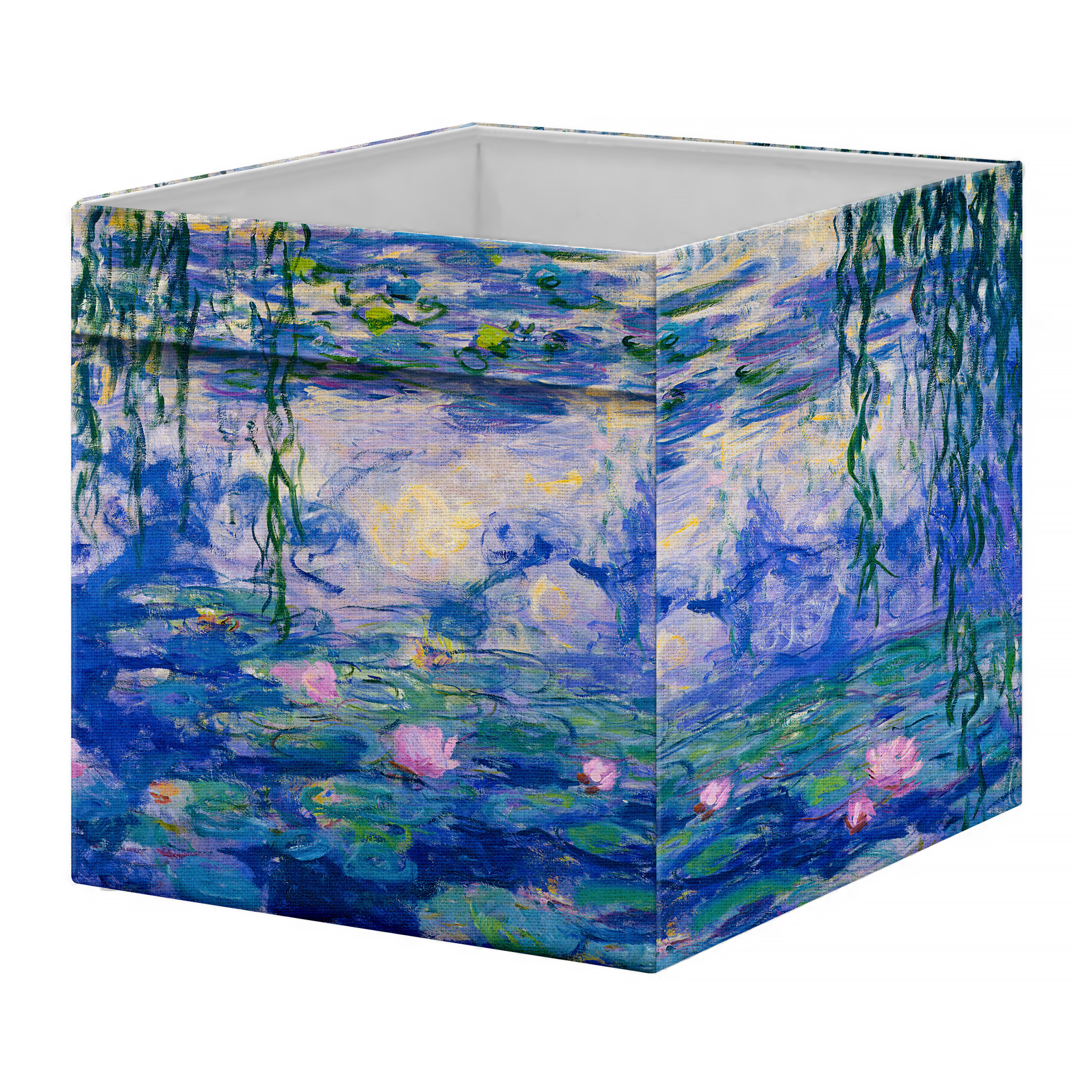 名畫摺疊收納盒｜莫內《睡蓮和柳樹》