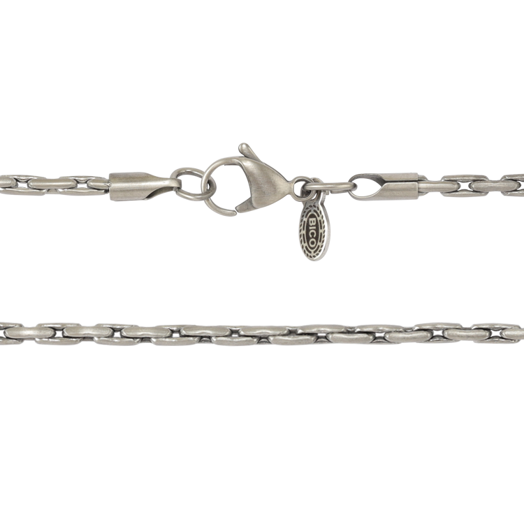 Bico鍊子，男士鍊子 3mm長形橢圓鍊；細膩金屬質感搭配精湛工藝（3919）