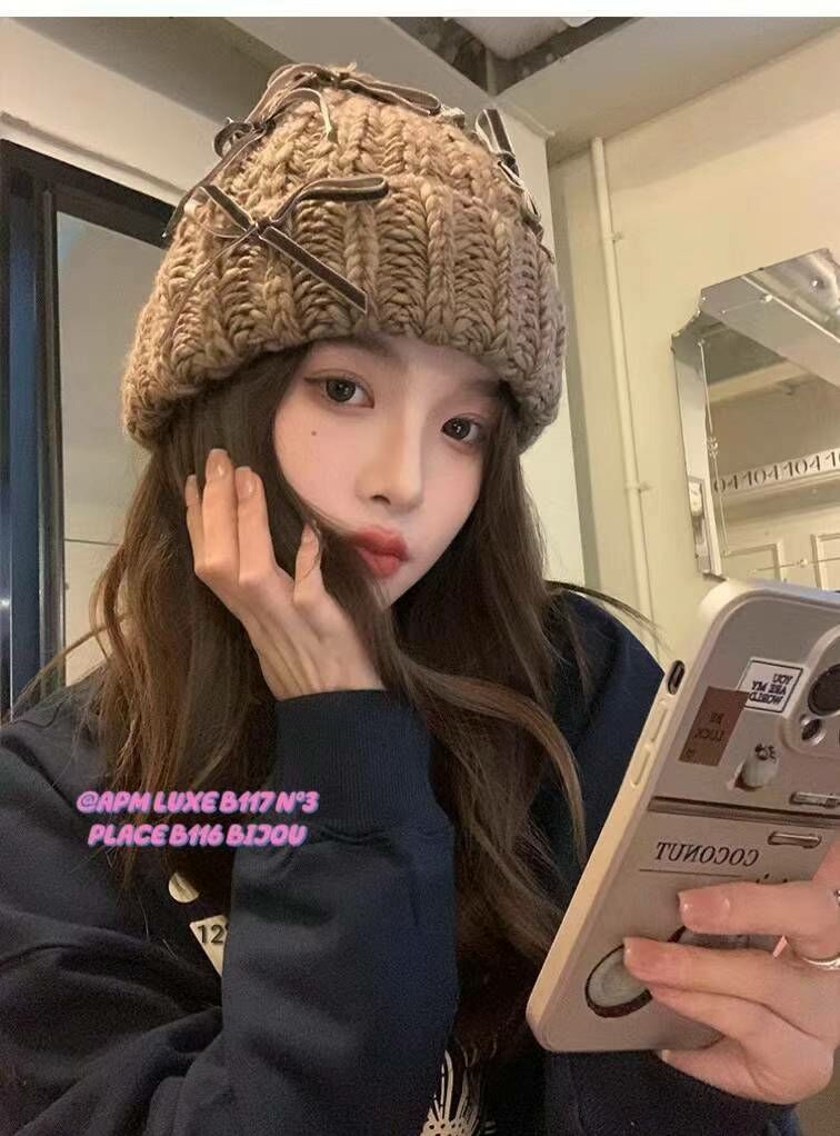 N824 芭蕾蝴蝶結冷帽