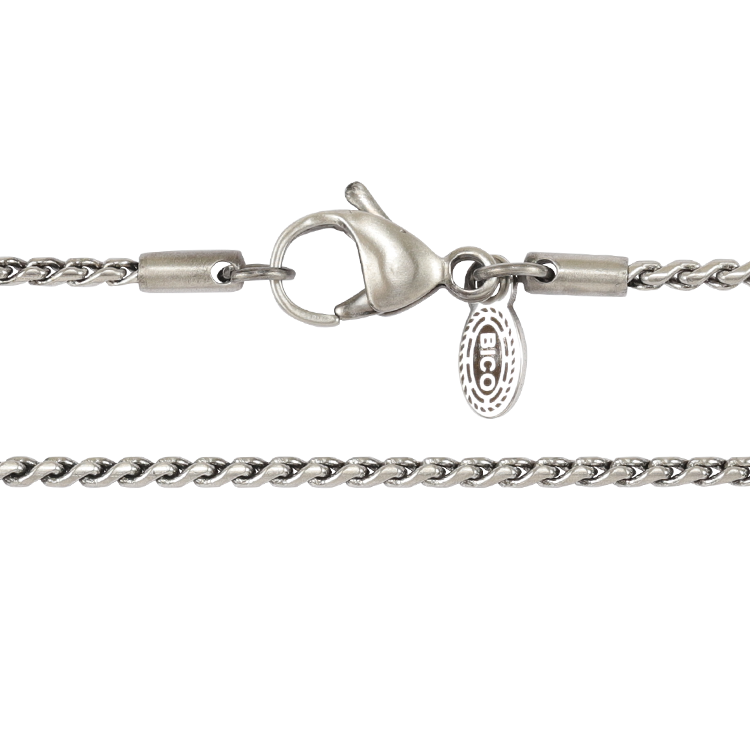 Bico鍊子，男士鍊子 2mm鏈節機械鍊；精密結構散發出工業風的剛毅美感（3921）