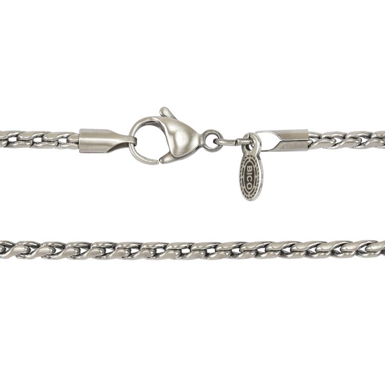 Bico鍊子，男士鍊子 3mm鏈節機械鍊；精密結構散發出工業風的剛毅美感（3922）