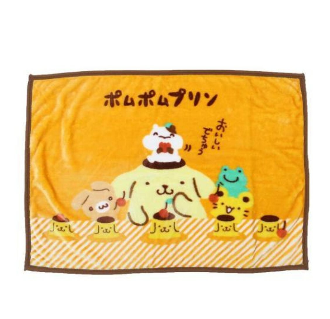 Sanrio 布丁狗 多用途毛絨毛毯 (日本直送)