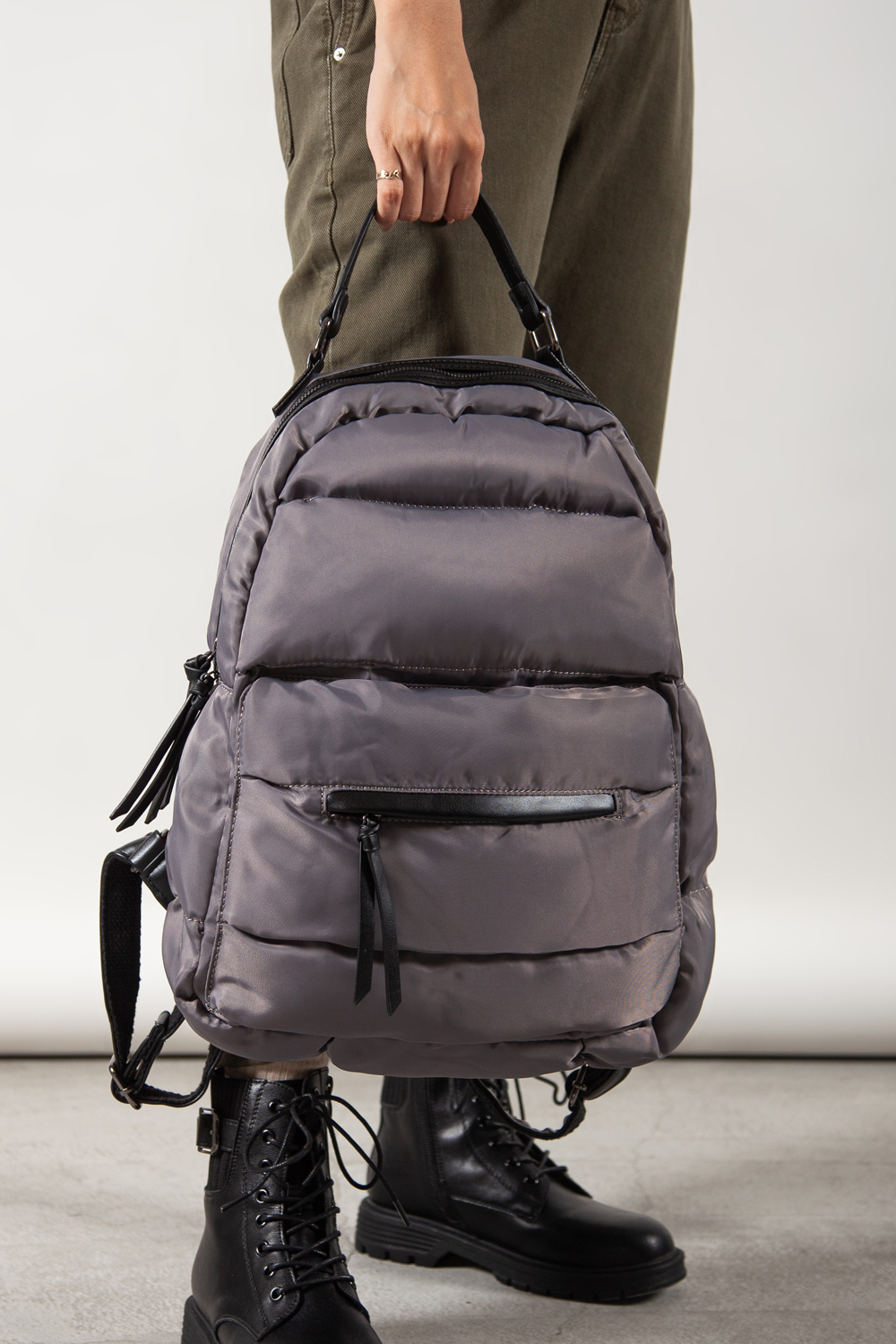 Saronno X 後背太空包 灰色