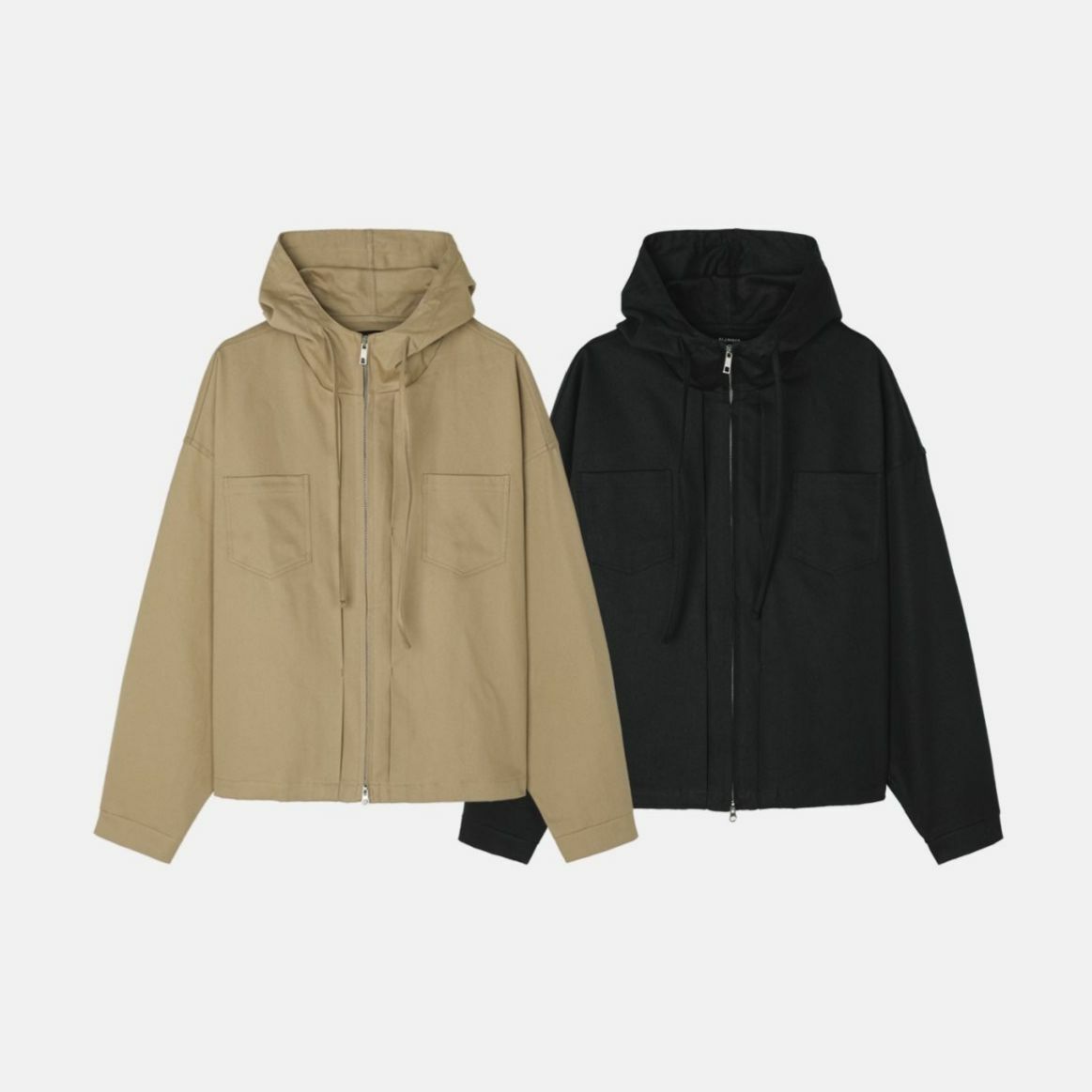 淨色連帽拉鍊外套 ALLWAYS-025JK