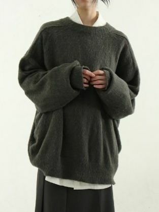 淨色圓領針織衫 ALLWAYS-027T