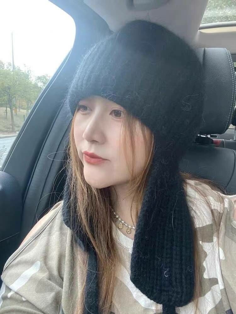 BN3266 反邊雜色冷帽連耳罩