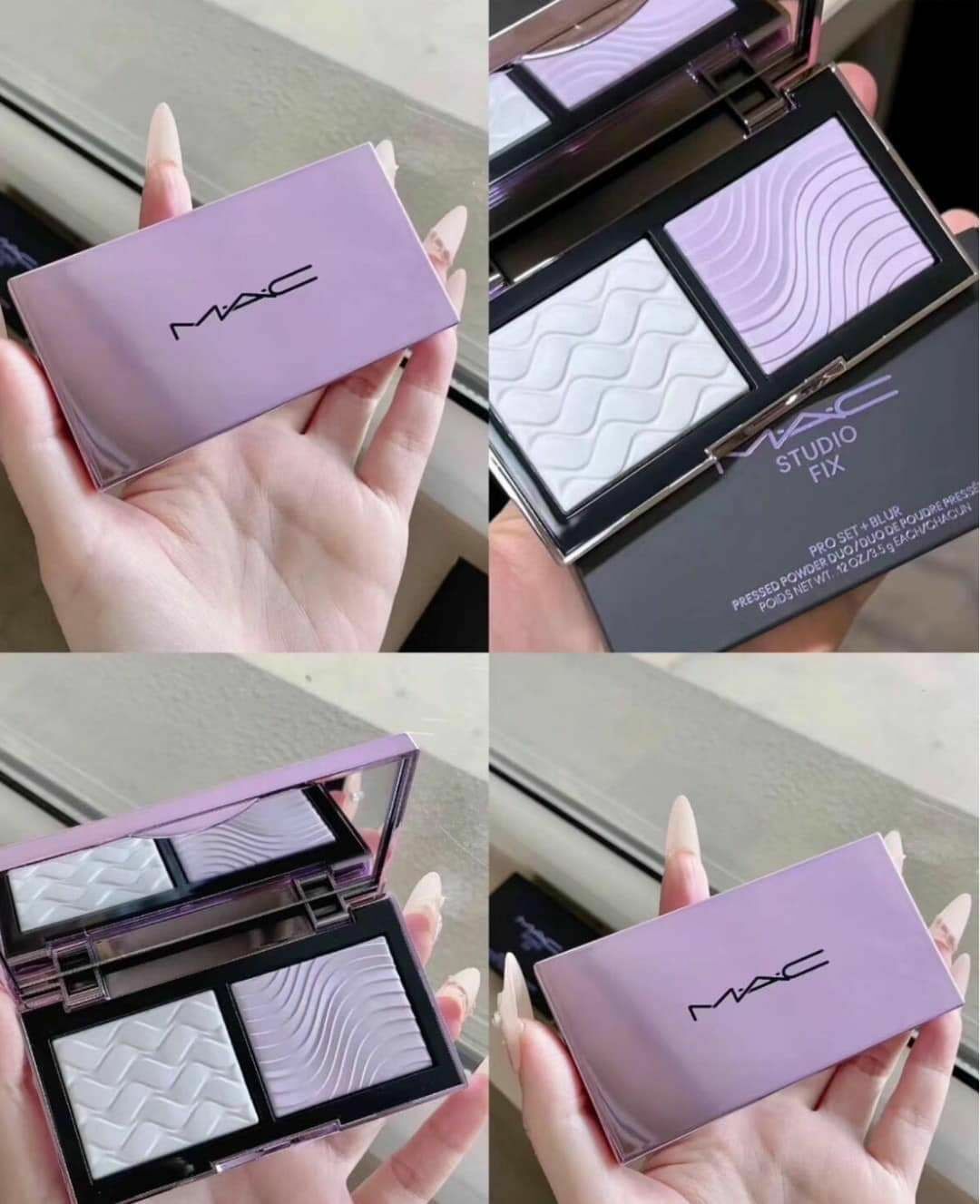 MAC口袋雙色濾鏡蜜粉餅 (紫白餅)