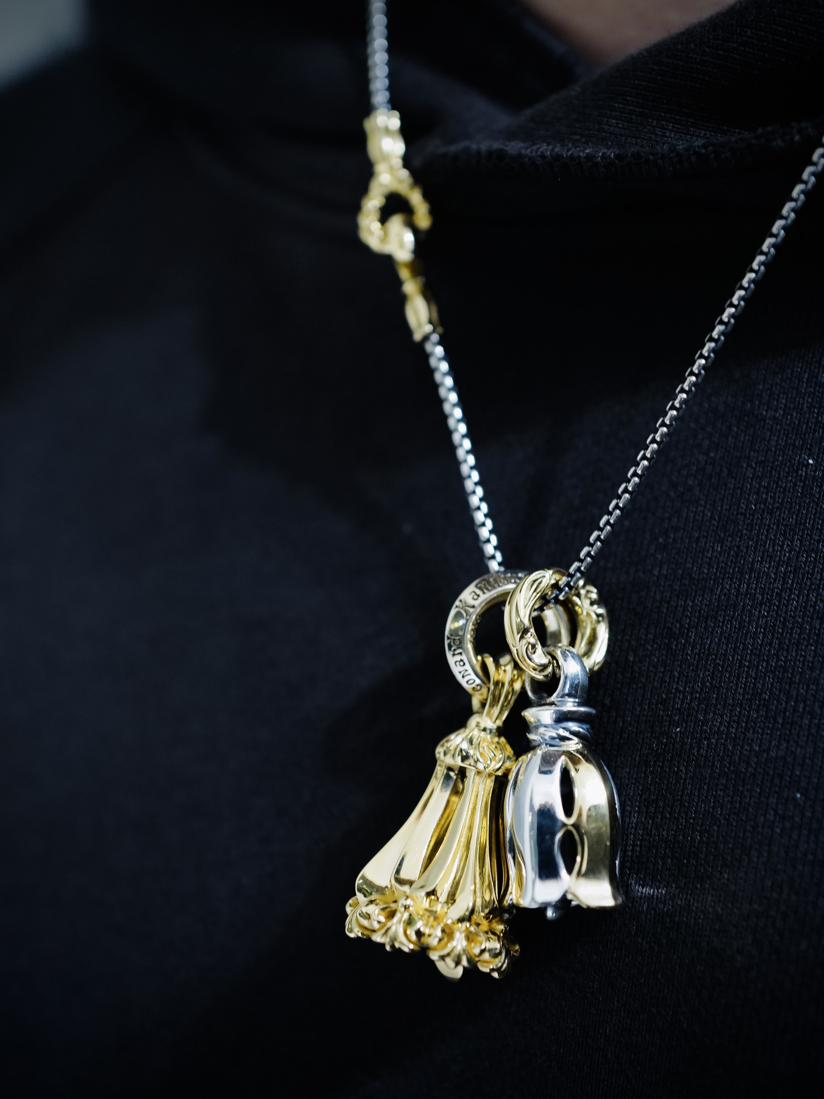 Silk Bell S with K18 Gold Ring  Gold Petal