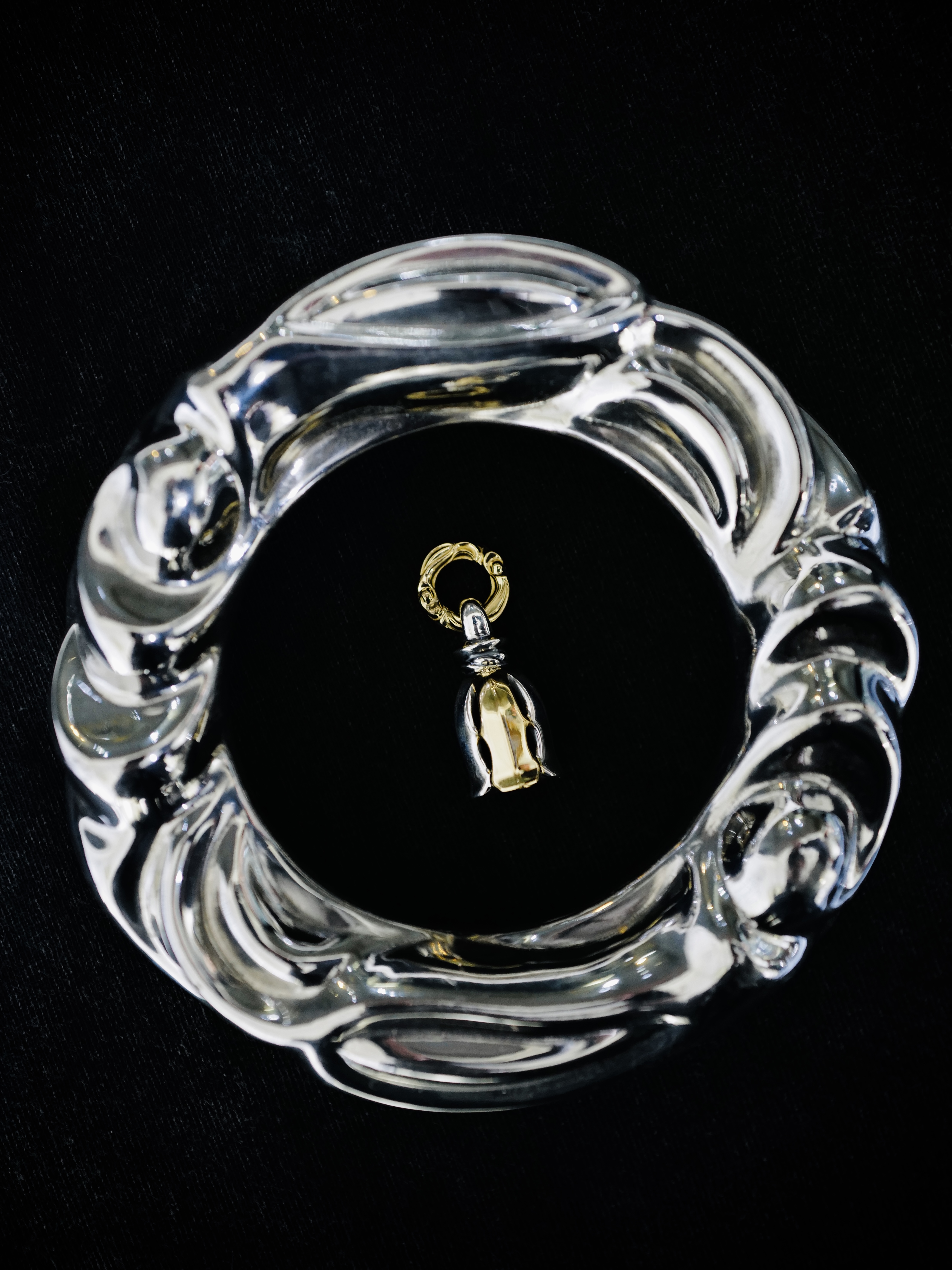 Silk Bell S with K18 Gold Ring  Gold Petal