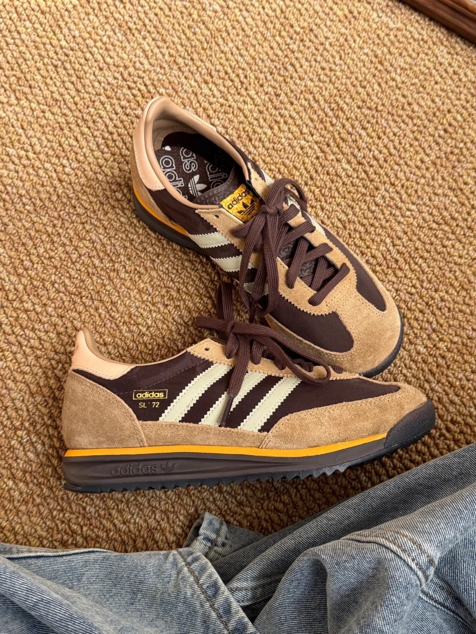 ADIDAS ORIGINALS SL 72 RS 奶棕色 可可色 咖啡色 芥黃 大地色 米灰 男鞋 IG4645 / 預購