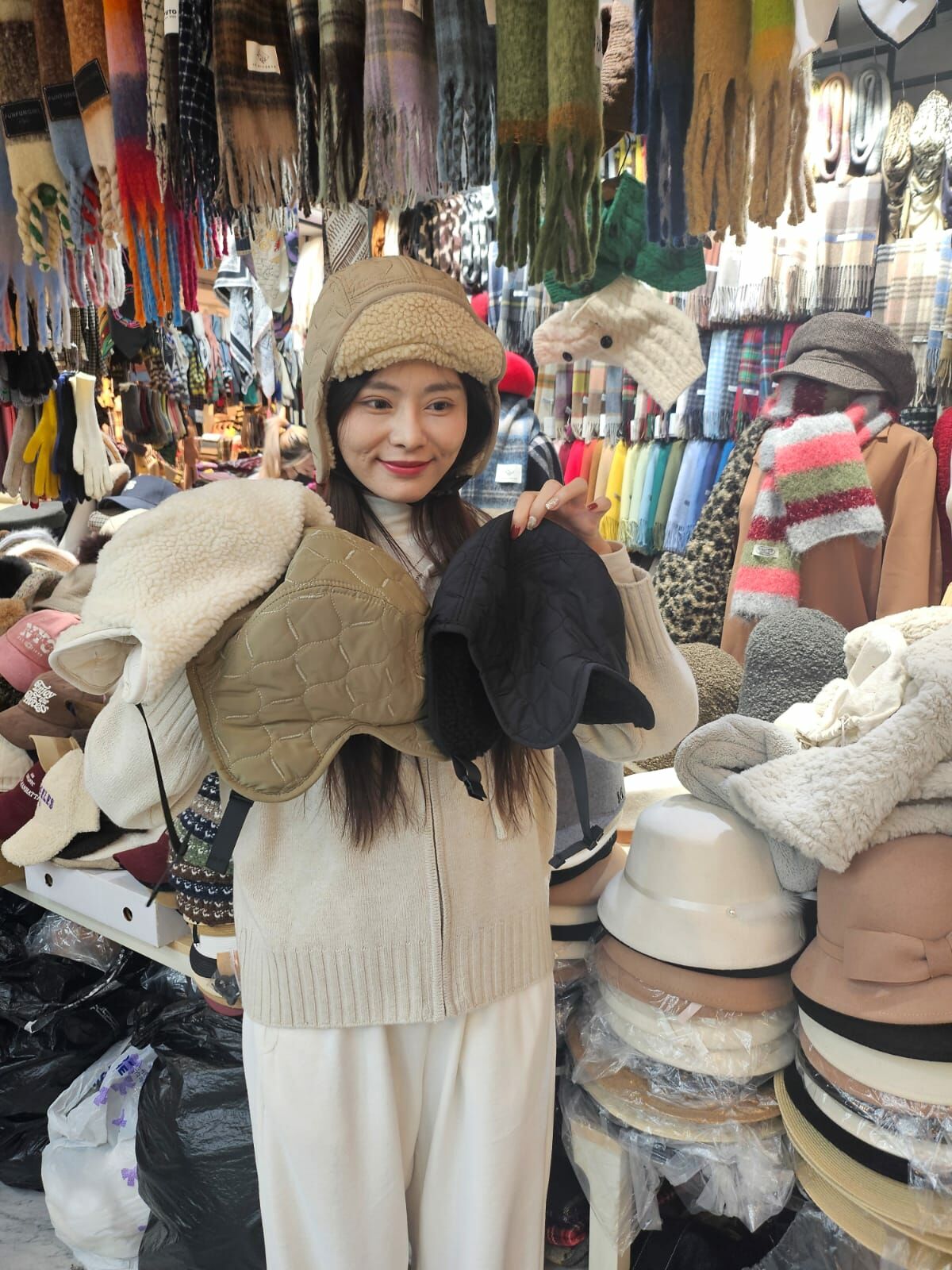 BN3281 雙面夾棉機師帽