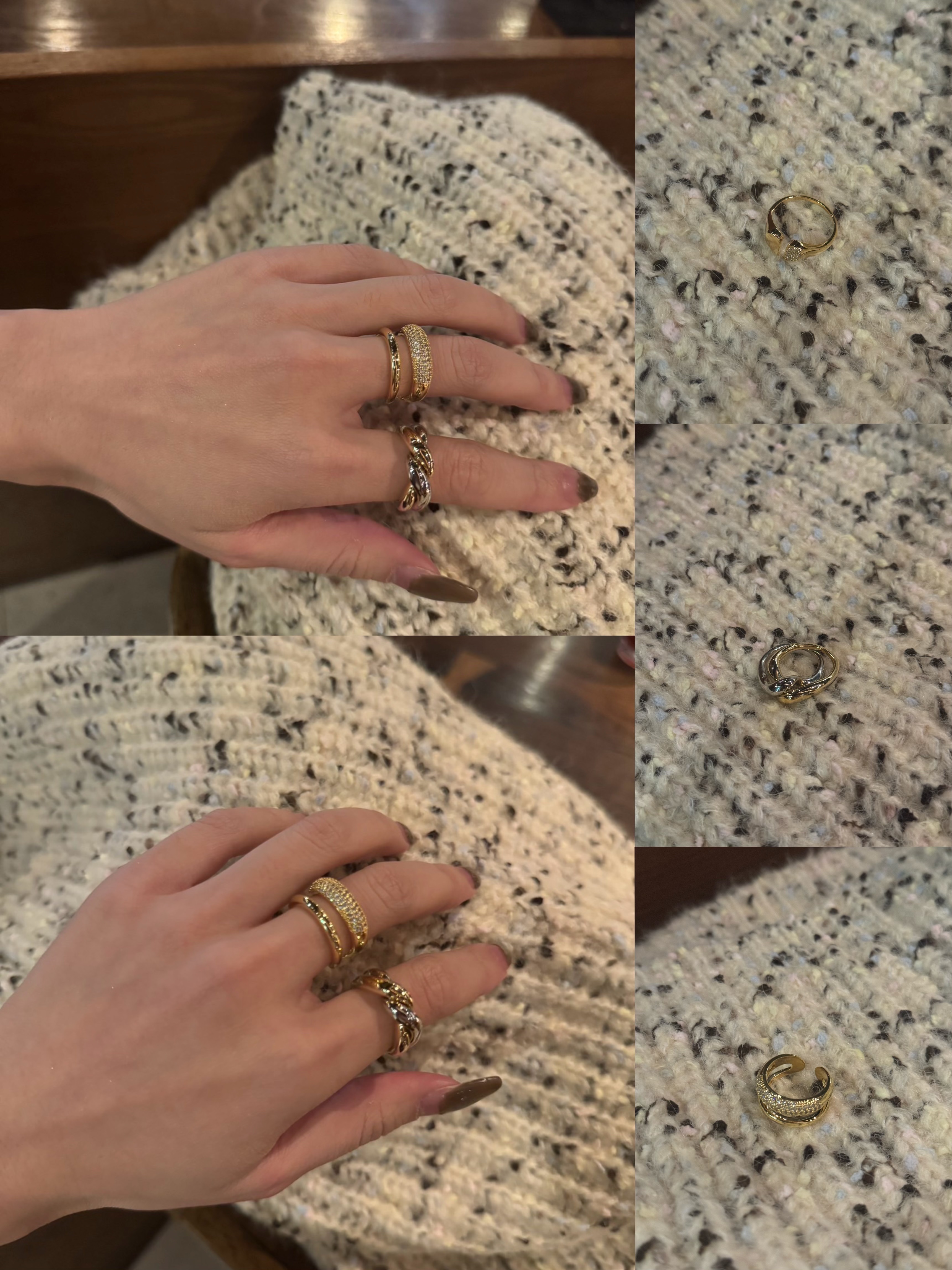 Ranie選品🇰🇷戒指耳環真的好好看*現貨