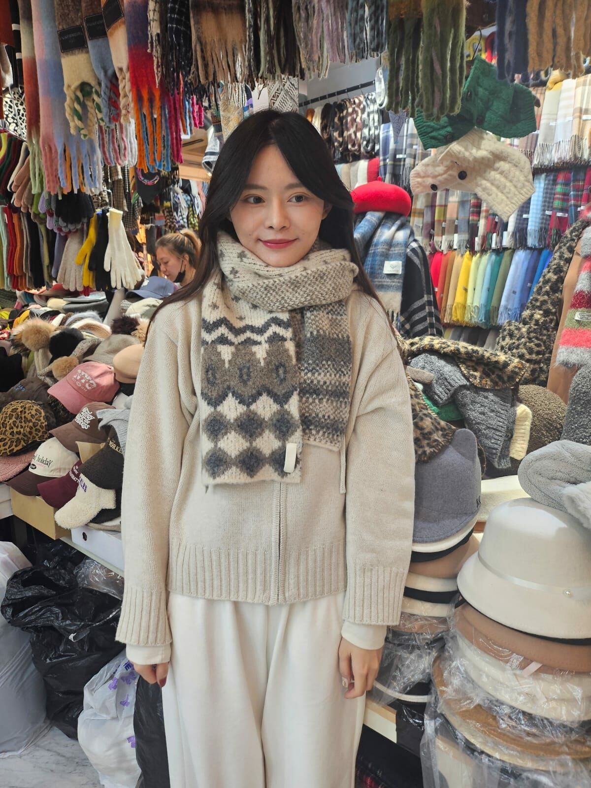 BN3209 聖誕氛圍羊毛短頸巾