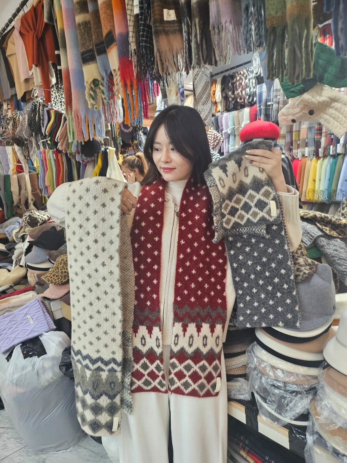 BN3209 聖誕氛圍羊毛短頸巾