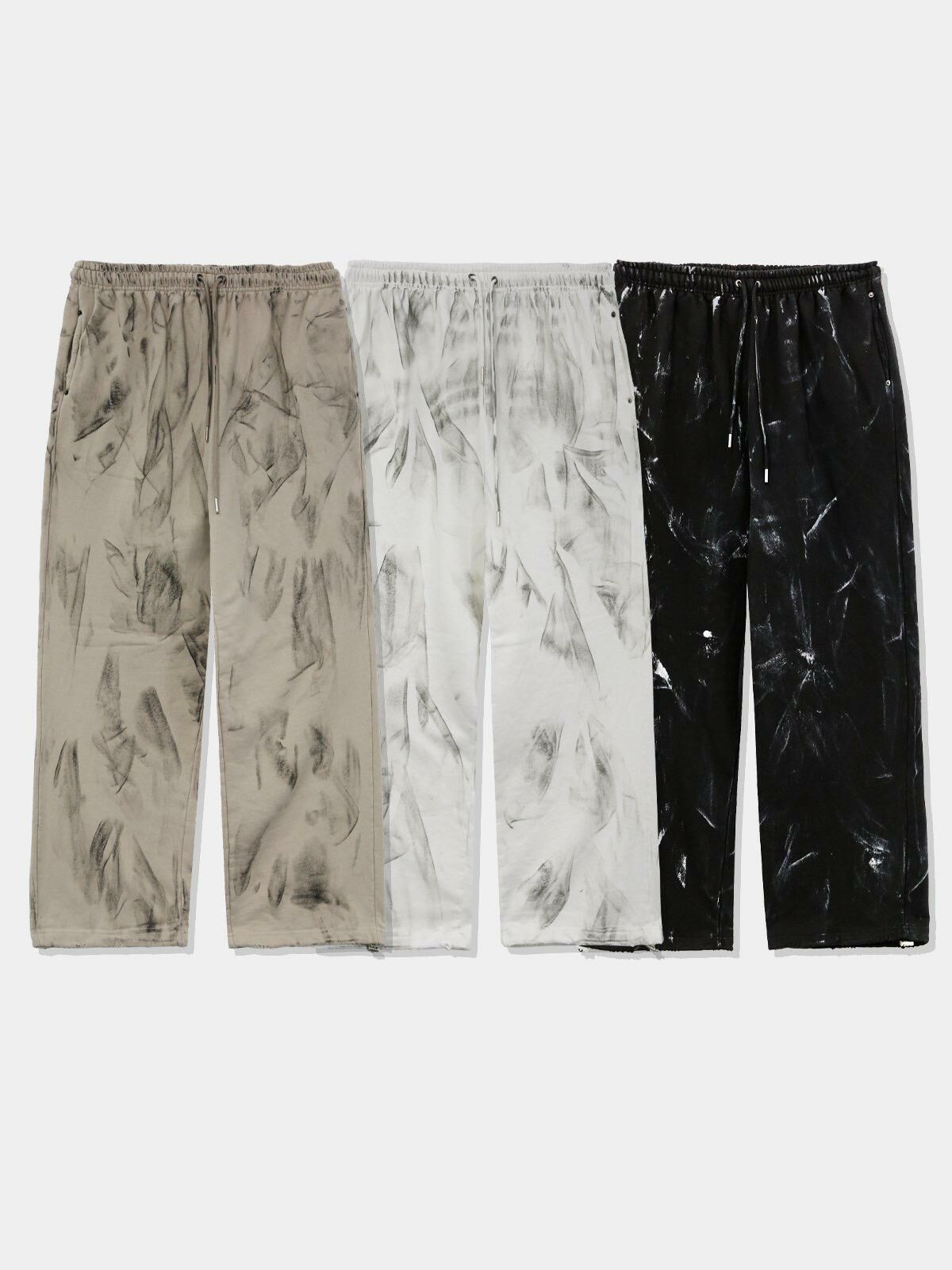 仿污可束腳鬆身褲 OWN-048P