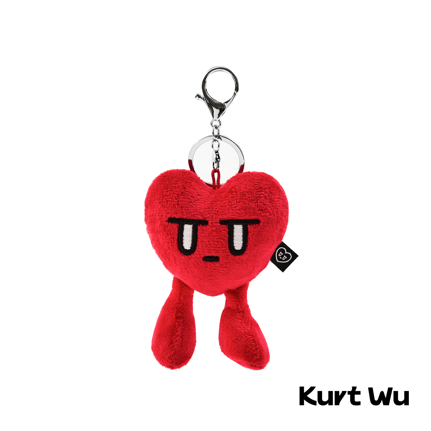 kurt聯名,kurt wu,吊飾,娃娃,娃娃吊飾,愛心吊飾,厭世愛心