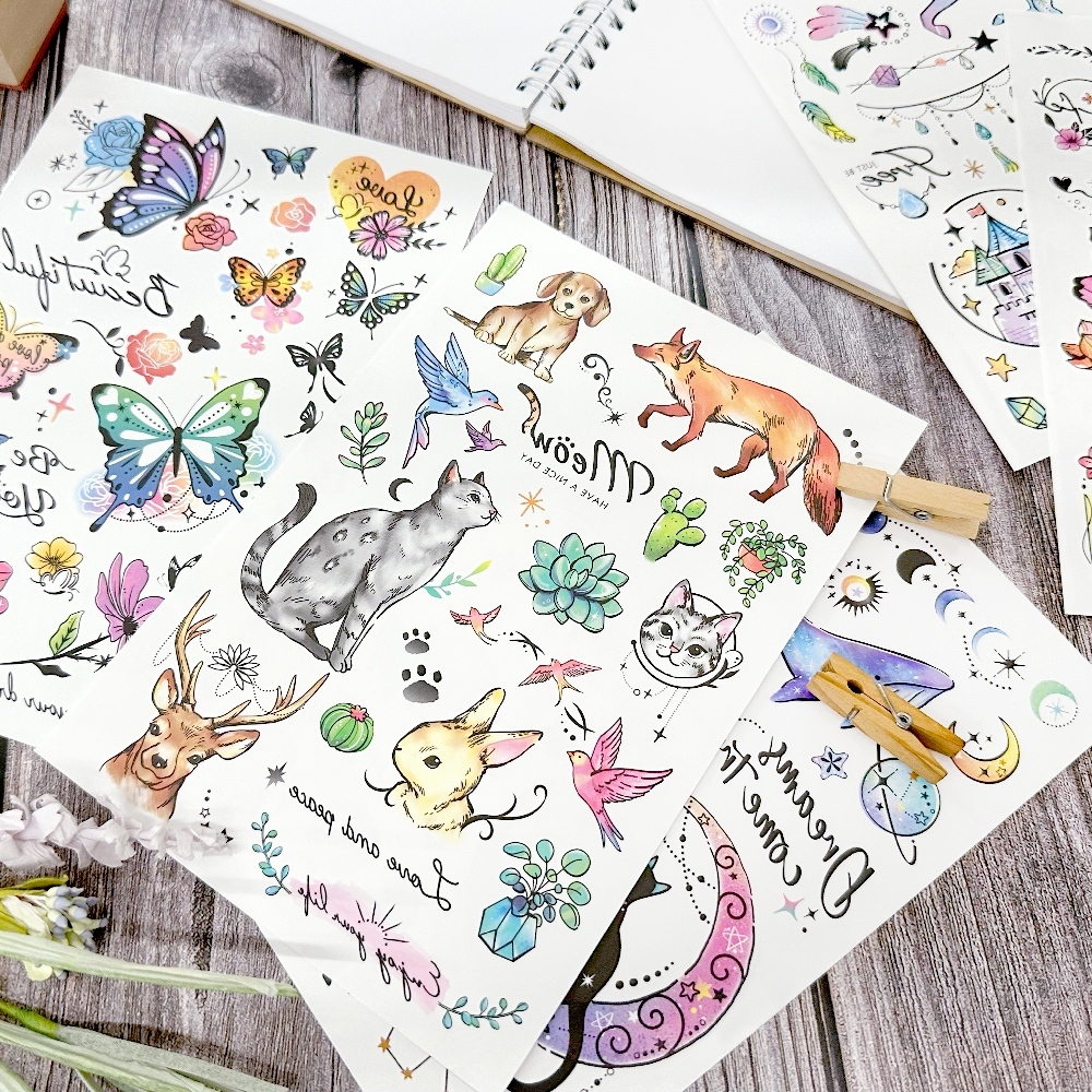 四季紙品 紋身貼紙(特大)  【TZ5016】