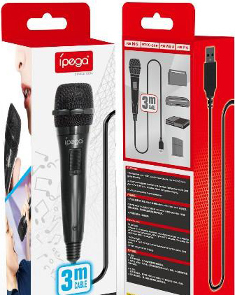 NS/PS/WiiU/XB ipega 多平台USB有線麥克風