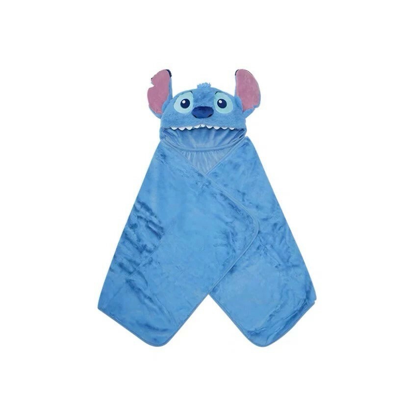 史迪奇 Stitch 連帽造型 披肩 毛毯 可摺疊收納 星際寶貝 Lilo & Stitch -上海迪士尼樂園