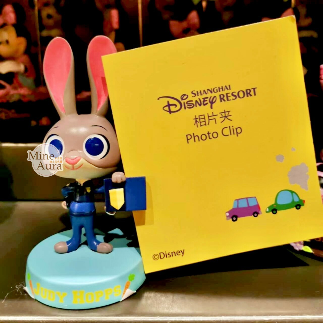 哈茱蒂 Judy 兔 站姿 造型相片夾 擺飾 動物方城市 Zootopia -上海迪士尼樂園