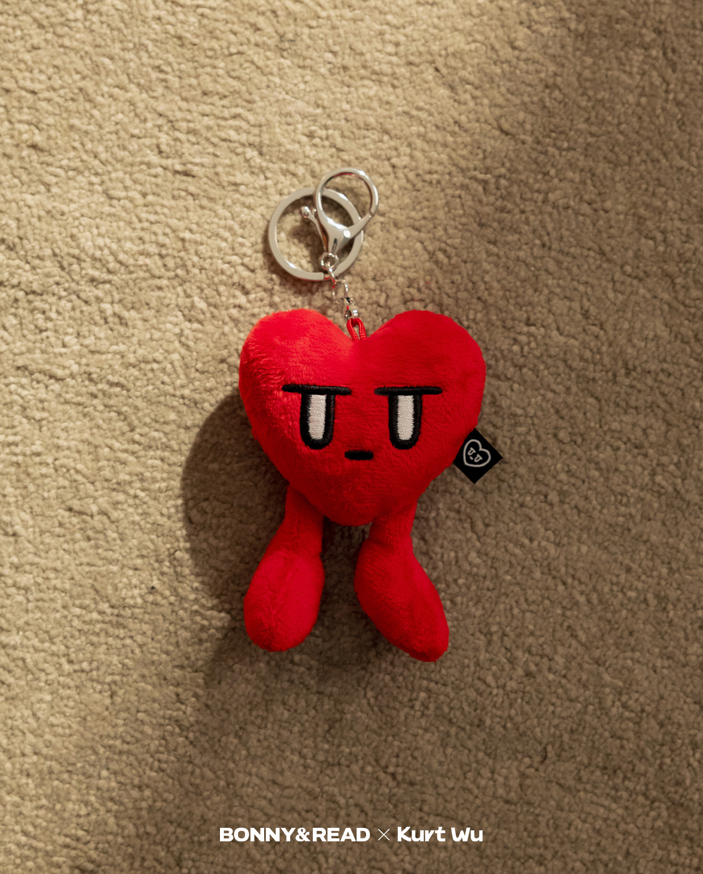 kurt聯名,kurt wu,吊飾,娃娃,娃娃吊飾,愛心吊飾,厭世愛心