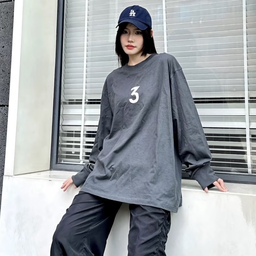 INNERSECT 三生萬物 長袖 薄長袖 圓領衛衣 數字 圓點