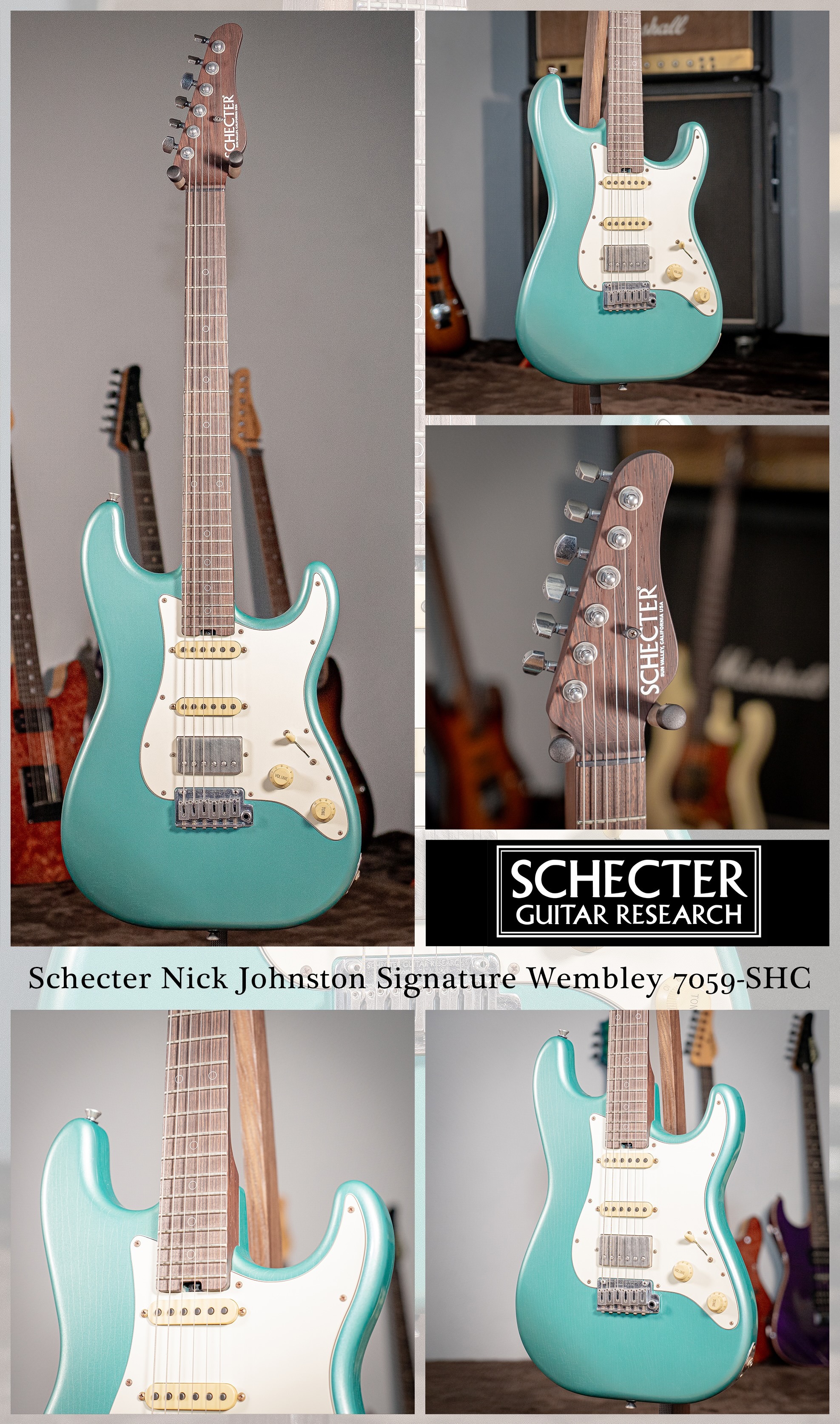 Schecter USA Nick Johnston WEMBLEY 7059-SHC 電吉他