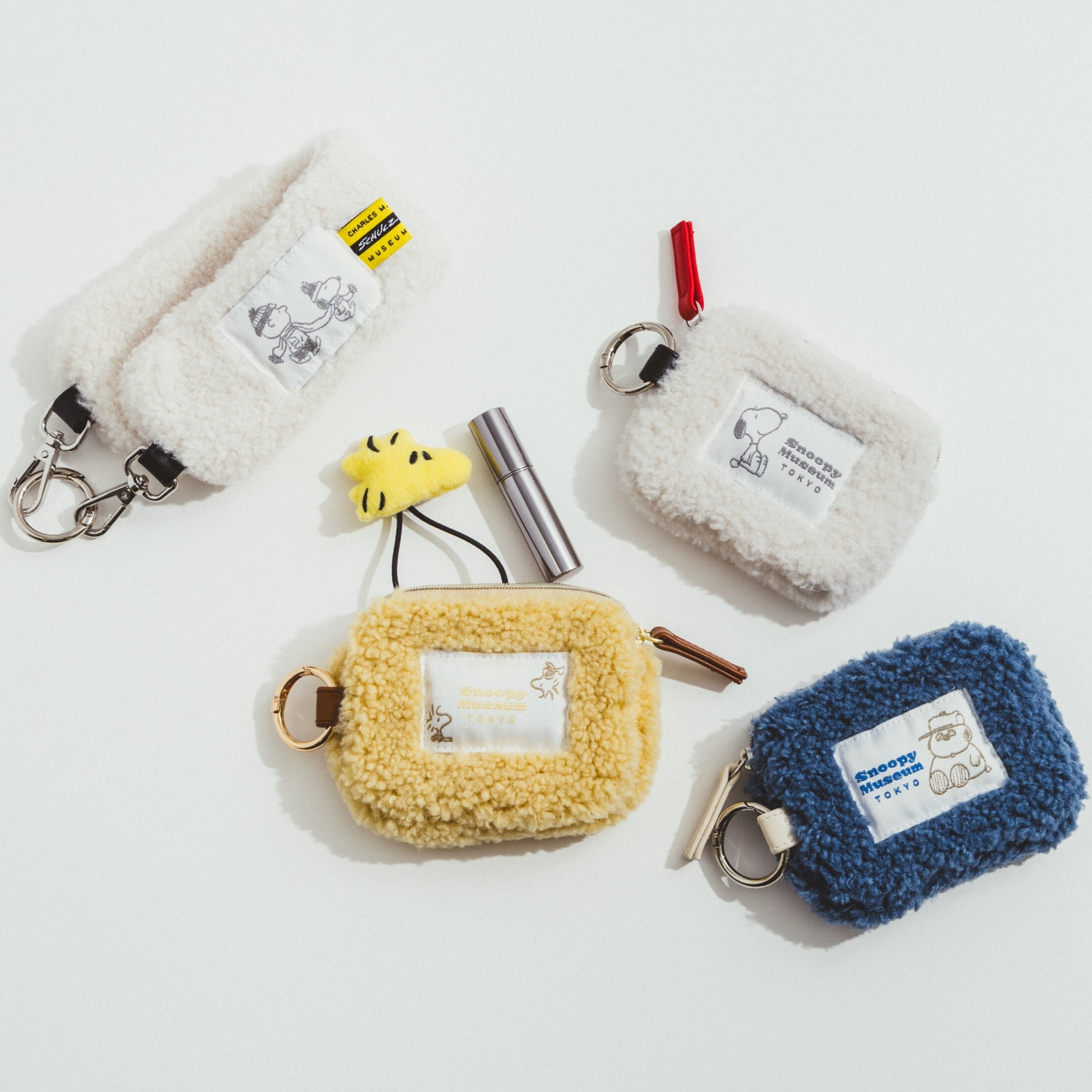 現貨┃日本史努比博物館限定 SNOOPY 史努比 歐拉夫 糊塗塔克 毛毛 零錢包 掛繩