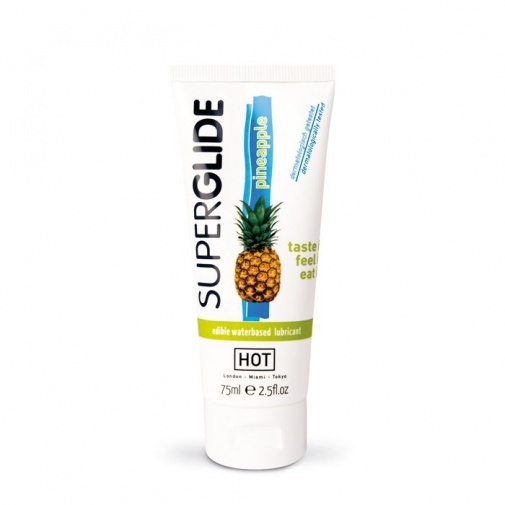 HOT - Superglide Edible Lube Pineapple - 75ml