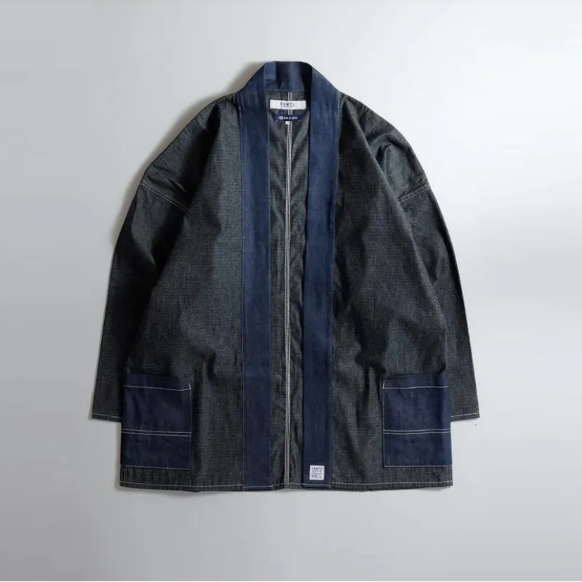 RE-STOCK: FDMTL JAPAN x WIND AND SEA WIND HAORI INDIGO JACKET - PRE ORDER ITEM (預訂中)
