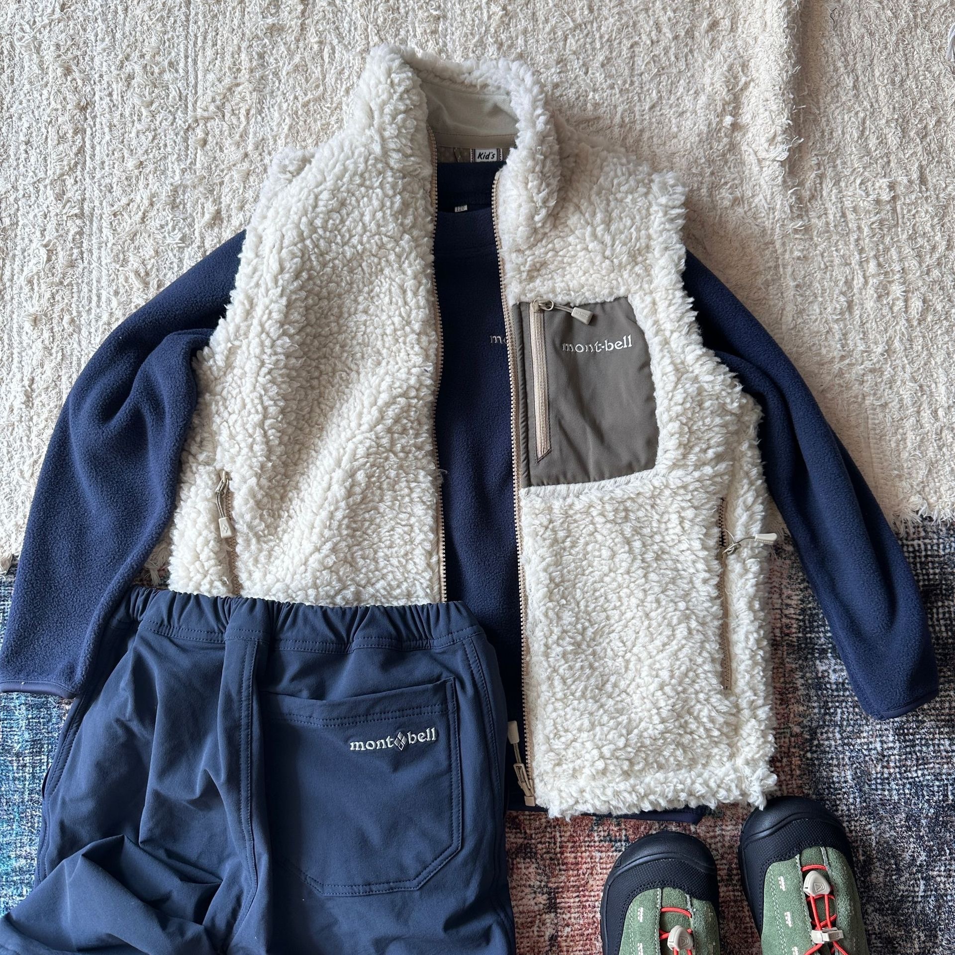 𝐌𝐨𝐧𝐭𝐛𝐞𝐥𝐥 口袋羔羊毛背心