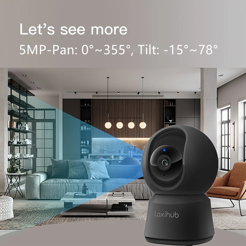 Arenti Laxihub P2F 5MP室內Wi-Fi雲台攝影機