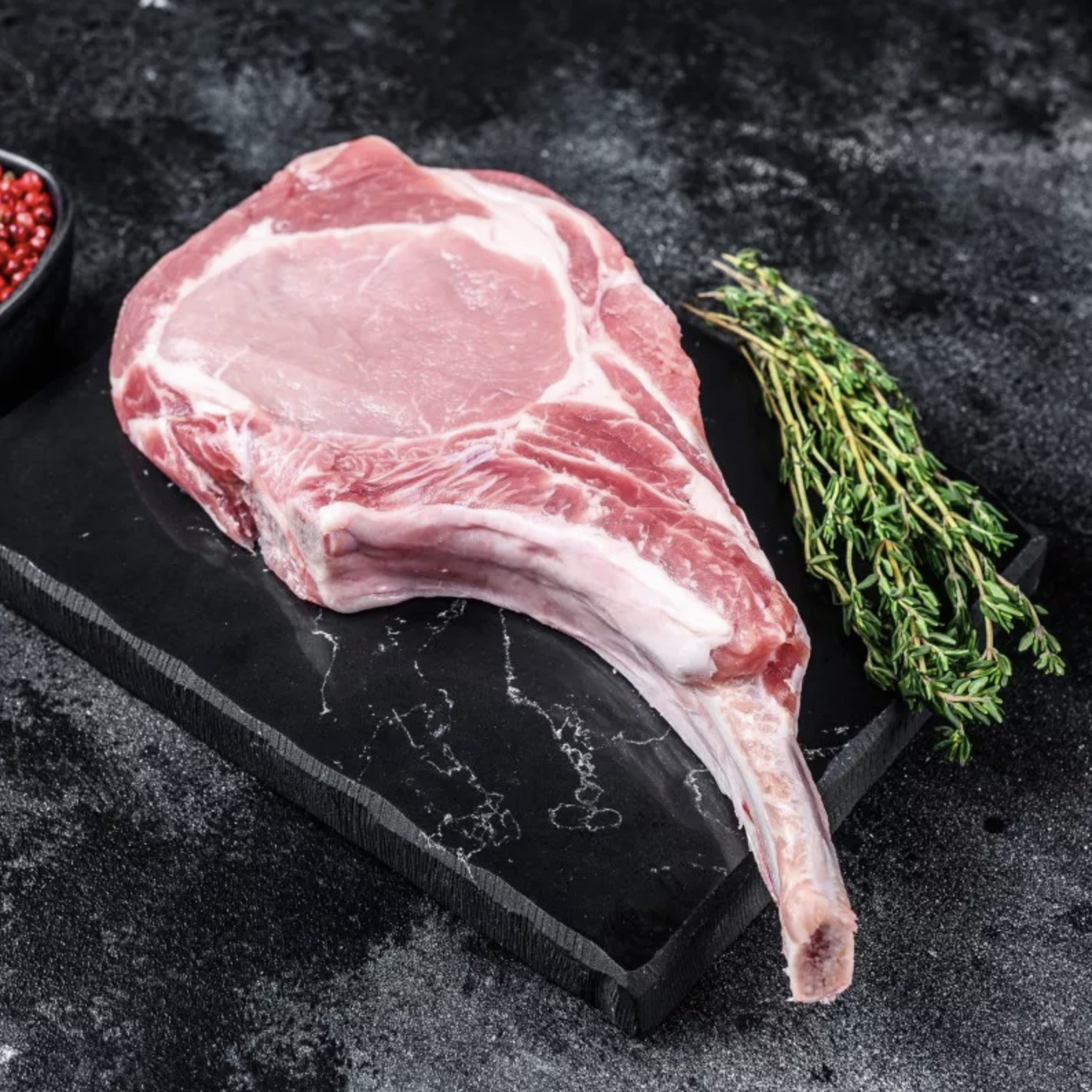 Canadian Pork Tomahawk - (360g) (Frozen)