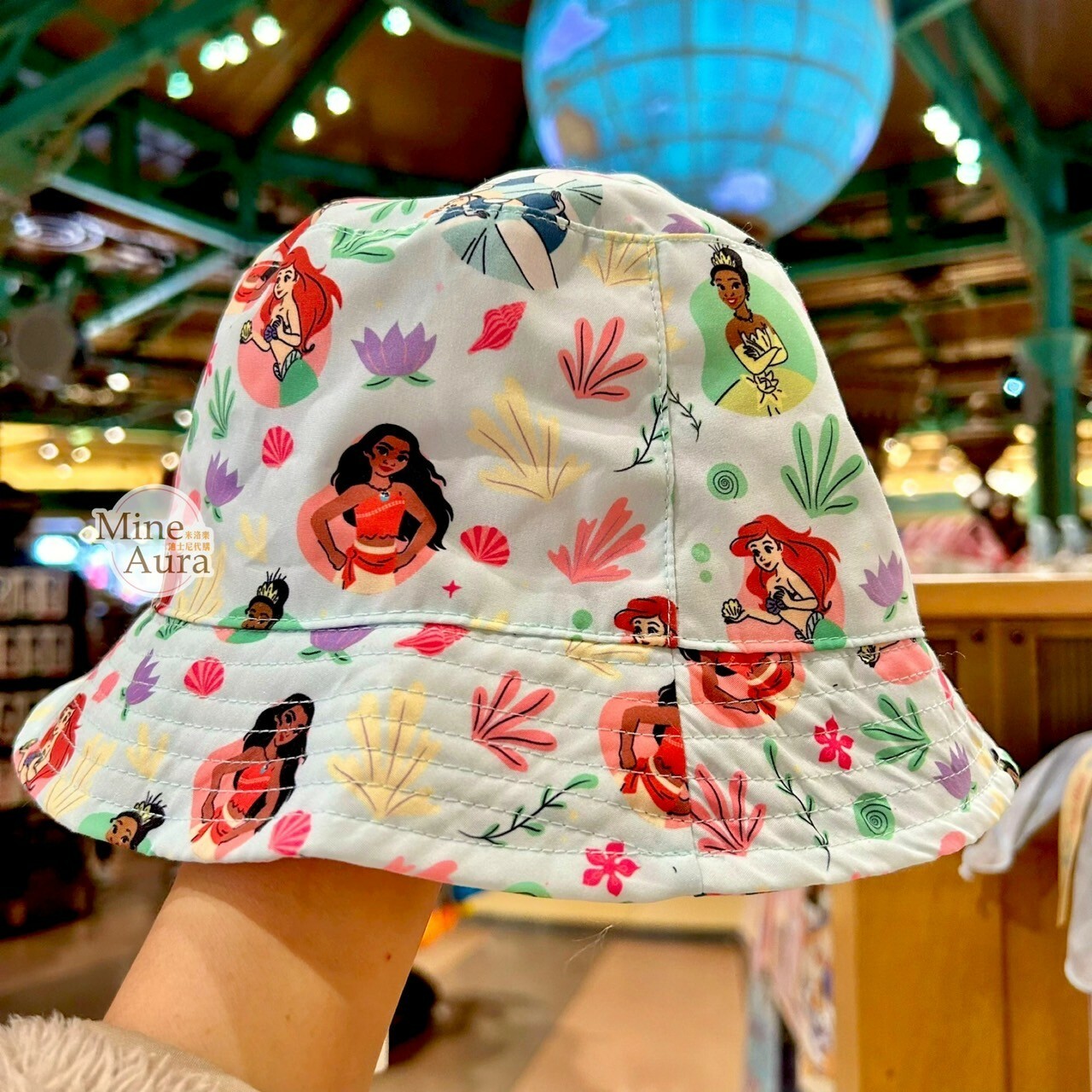 (限時特價) 公主系列 Princess Line 公主集合 滿版圖案 兒童 漁夫帽 帽子 -上海迪士尼樂園