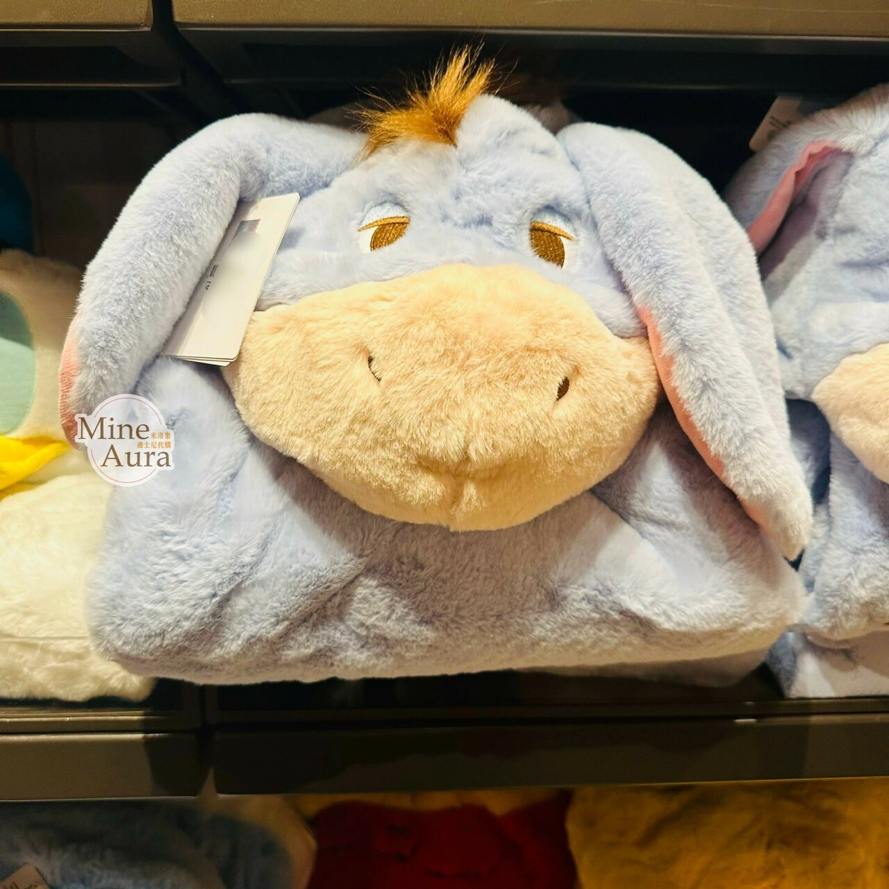 屹耳 Eeyore 連帽造型 披肩 毛毯 可摺疊收納 小熊維尼 Winnie the Pooh -上海迪士尼樂園