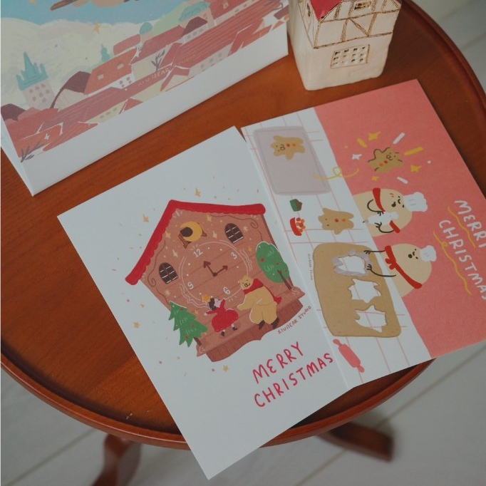 聖誕圓舞曲 聖誕明信片 2024｜咻咻熊