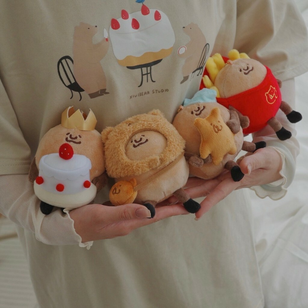 咻熊家的小泥們 薯條小泥 生日小泥 布偶｜咻咻熊